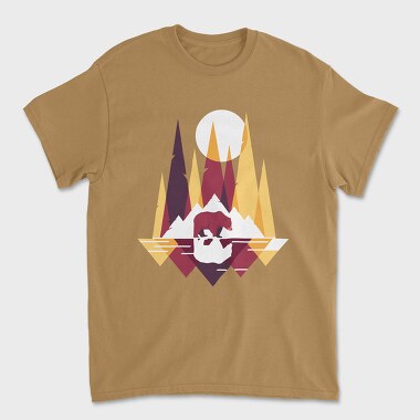 Bear Mountain Geometric, Unisex Men's T-Shirt