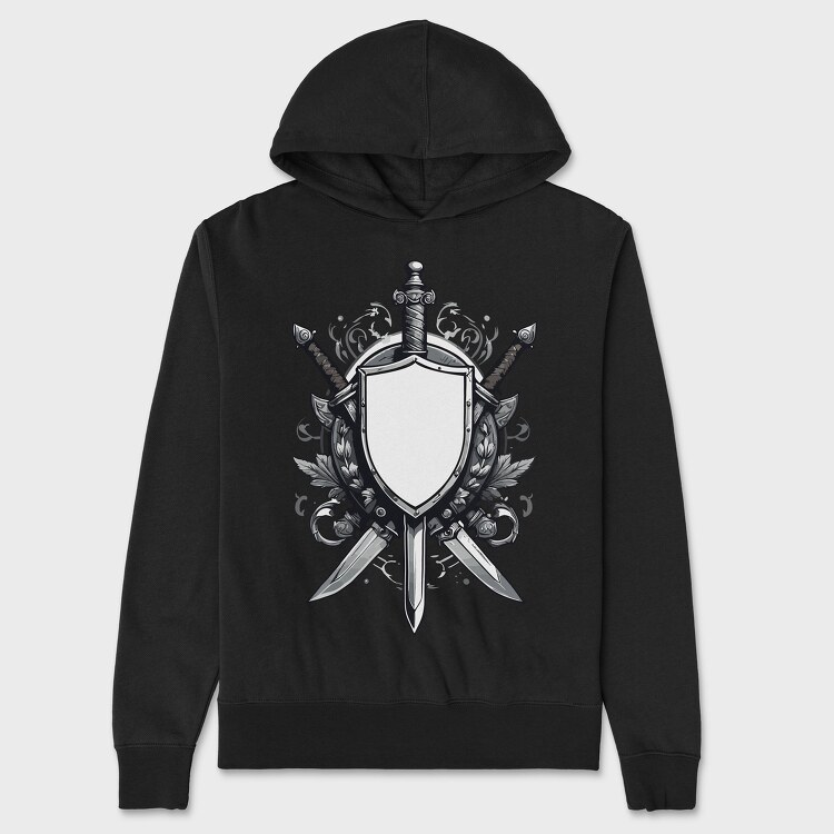 Shield and Sword, Unisex Men's Hoodie
