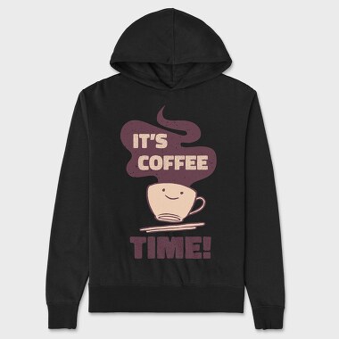 Its Coffee Time, Unisex Men's Hoodie