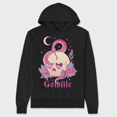 Pastel Goth Life, Unisex Men's Hoodie