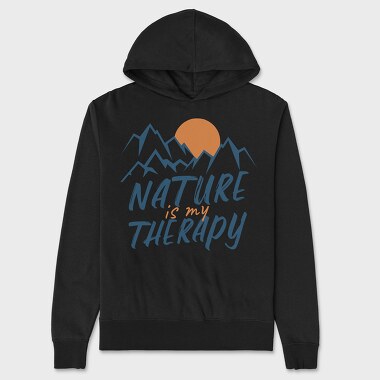 Nature Is My Therapy, Unisex Men's Hoodie