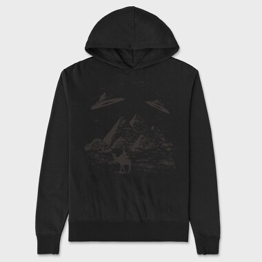 Pyramid Ufo, Unisex Men's Hoodie