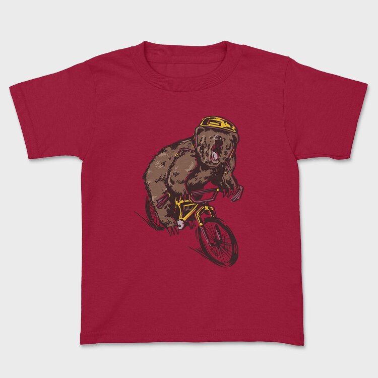 Bear BMX Bike, Kids' T-Shirt