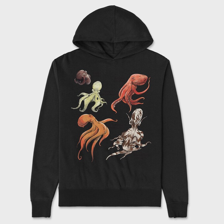 Octopus Set, Unisex Men's Hoodie