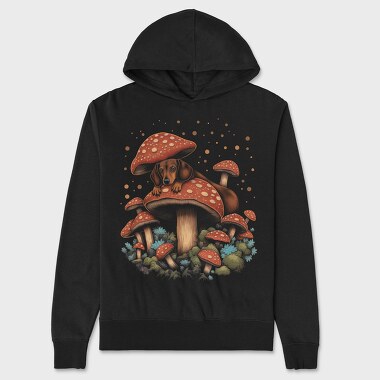 Moshrooms Dog, Unisex Men's Hoodie
