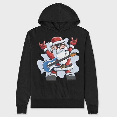 Santa Claus Rocker, Unisex Men's Hoodie
