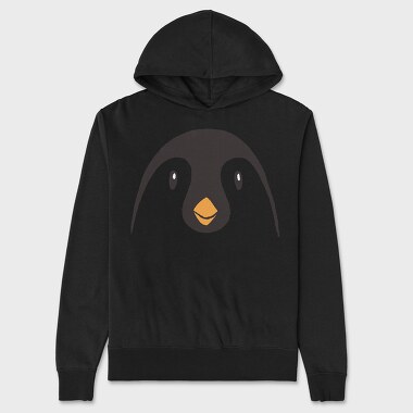Penguin Face, Unisex Men's Hoodie