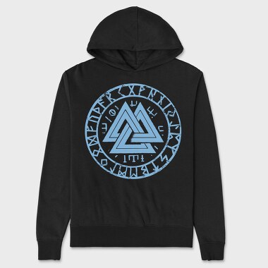 Runes Viking Valknut, Unisex Men's Hoodie