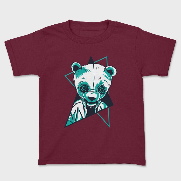 Neon Panda, Kids' T-Shirt