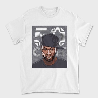 Unisex Men's T-Shirt, 50 Cent