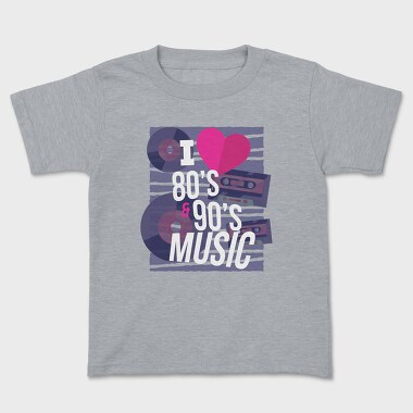80 S and 90 S Music, Kids' T-Shirt