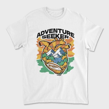 Adventure Hearth, Unisex Men's T-Shirt