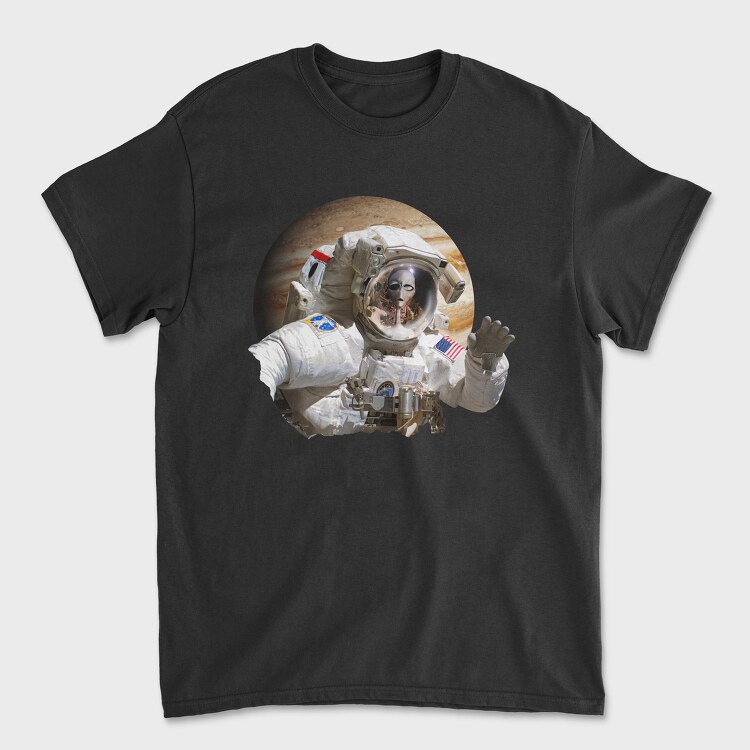 Alien Astronaut, Unisex Men's T-Shirt