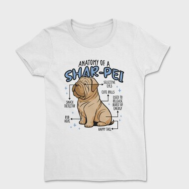 Anatomy of a Sharpei, Women's T-Shirt