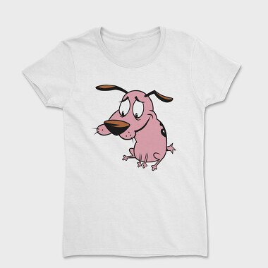 Cartoon Retro Courage the Cowardly Dog 4, Women's T-Shirt