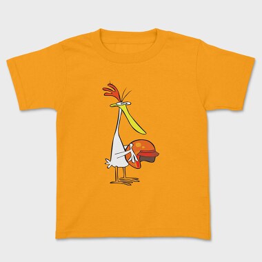 Cartoon Retro Cow and Chicken 5, Kids' T-Shirt