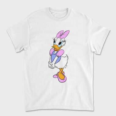 Cartoon Retro Daisy Duck 6, Unisex Men's T-Shirt
