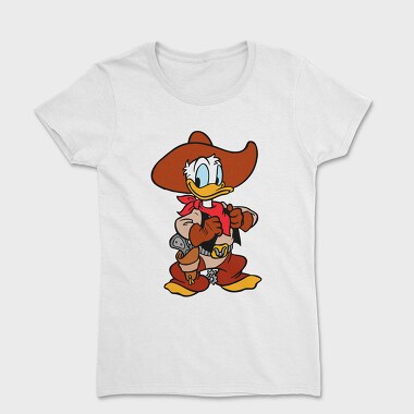 Cartoon Retro Donald Duck 3, Дамска Тениска