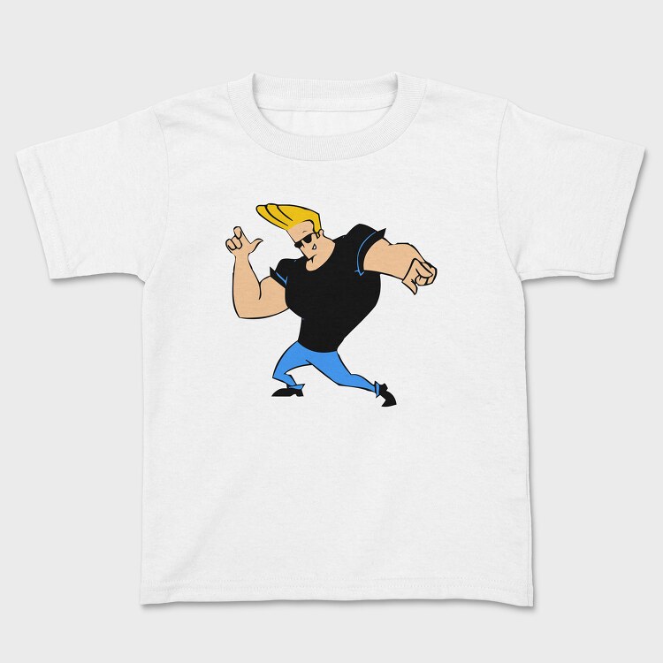 Cartoon Retro Johny Bravo 6, Детска Тениска