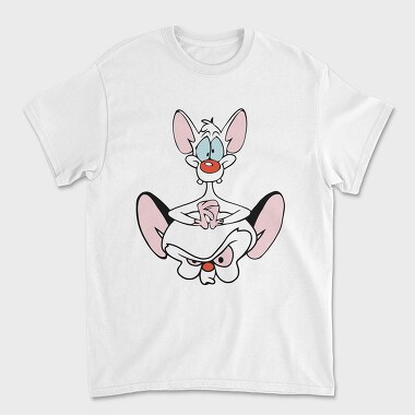 Cartoon Retro Pinky and Cerebro 1, Unisex Men's T-Shirt