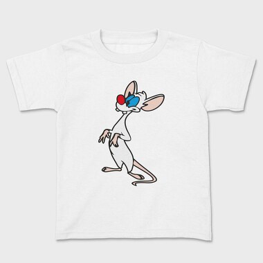 Cartoon Retro Pinky and Cerebro 5, Детска Тениска