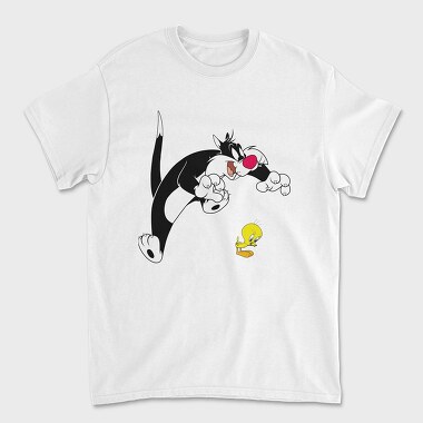 Cartoon Retro Silvestre 1, Unisex Men's T-Shirt