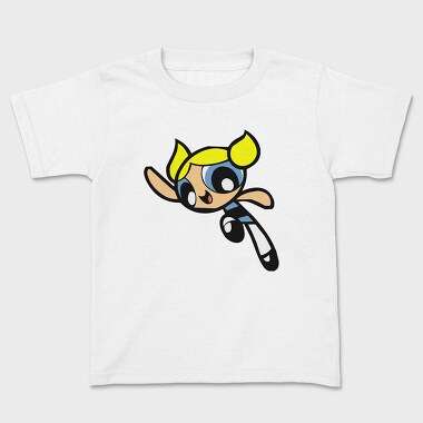 Cartoon Retro the Powerpuff Girls 4, Kids' T-Shirt