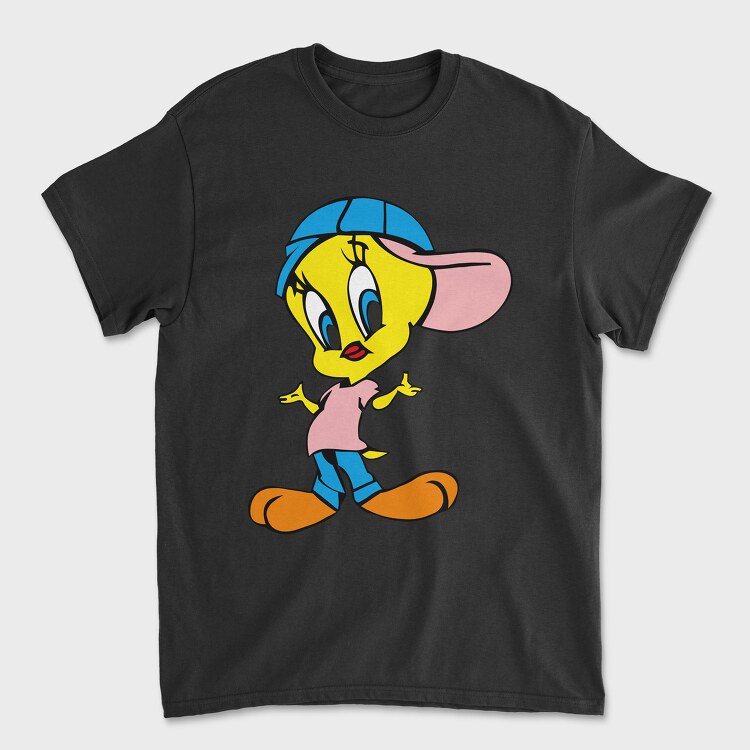 Cartoon Retro Tweety 4, Unisex Men's T-Shirt