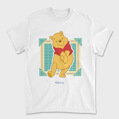 Cartoon Retro Winnie the Pooh 4, Унисекс Мъжка Тениска