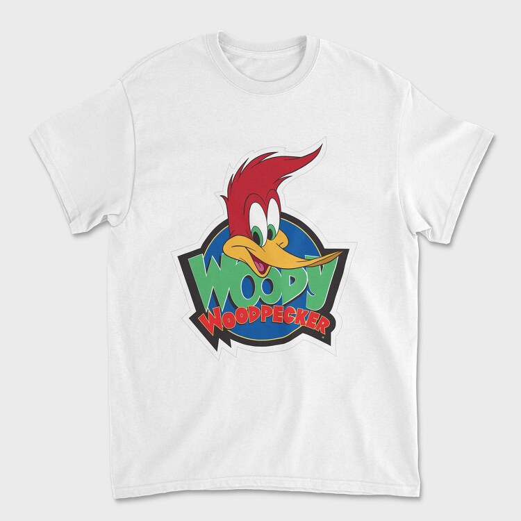 Cartoon Retro Woody Woodpecker 3, Унисекс Мъжка Тениска