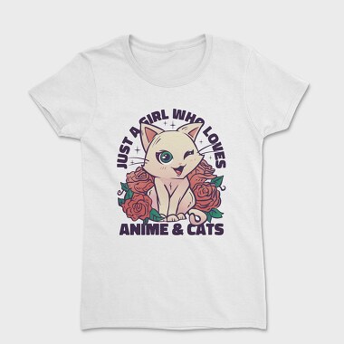 Cat Kawaii Anime Quote, Women's T-Shirt
