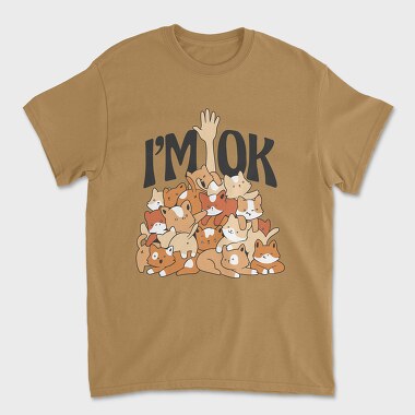 Cat Pile, Unisex Men's T-Shirt