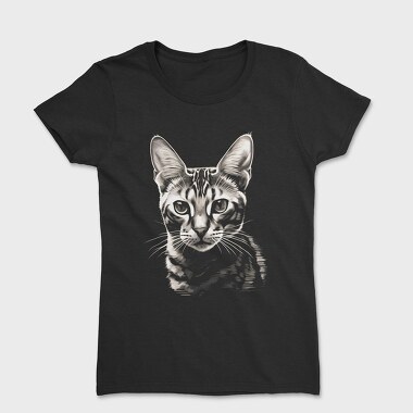 Cat Portrait, Women's T-Shirt