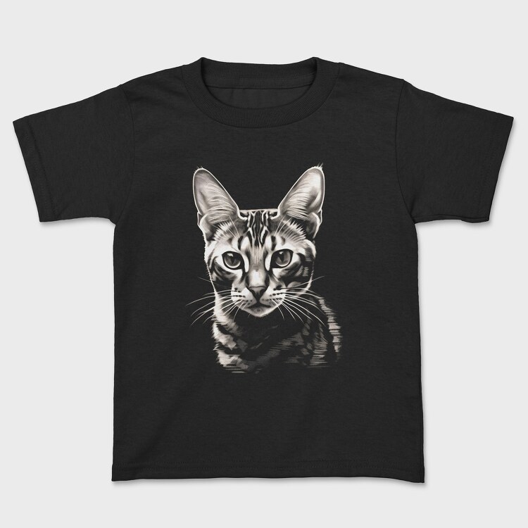Cat Portrait, Kids' T-Shirt