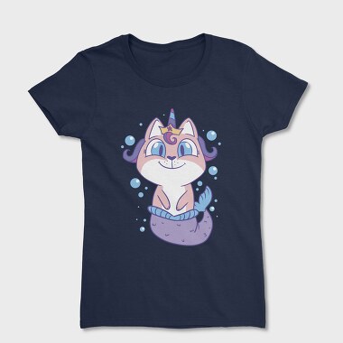 Cat Unicorn Mermaid, Women's T-Shirt