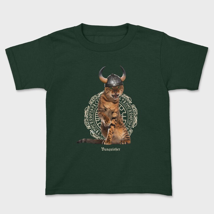 Cat Viking, Kids' T-Shirt