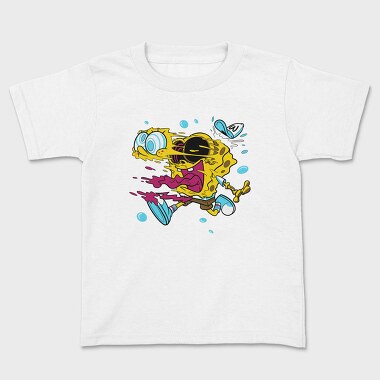 Crazy Sponge Bob, Kids' T-Shirt