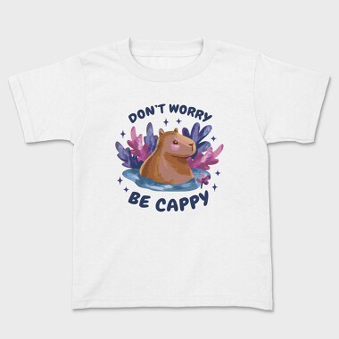 Dont Worry Capybara, Kids' T-Shirt