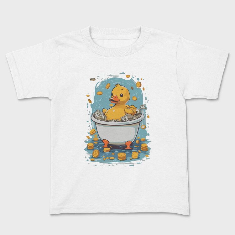 Duck Money Cartoon, Детска Тениска