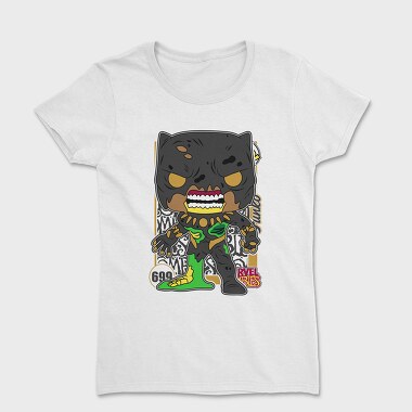 Funko Marvel Zombies Black Panther, Women's T-Shirt