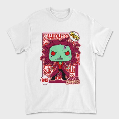 Funko Marvel Zombies Scarlet Witch, Unisex Men's T-Shirt