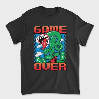 Game Over Mario Bros, Унисекс Мъжка Тениска