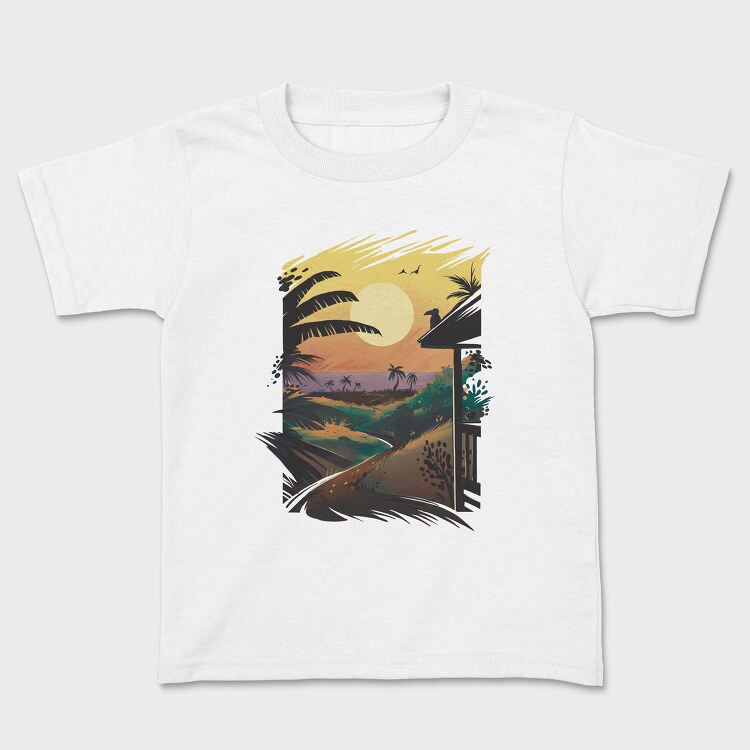 Hawaiian Landscape, Kids' T-Shirt