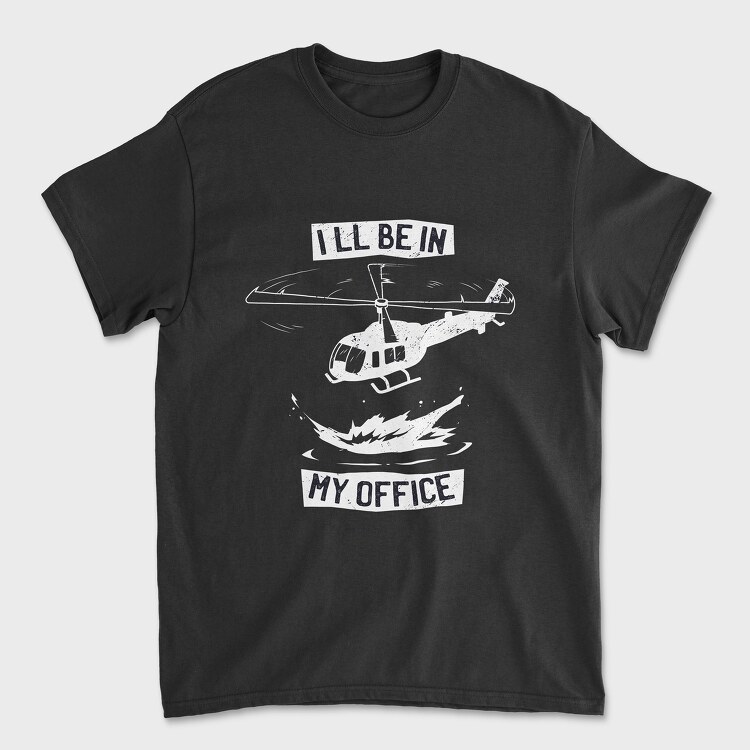 Helicopter Office, Унисекс Мъжка Тениска