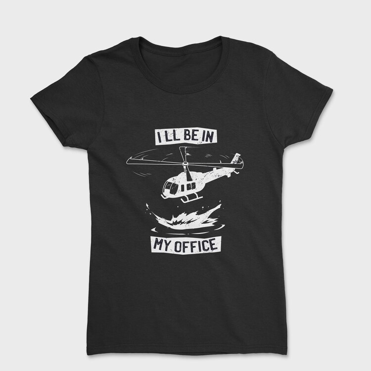 Helicopter Office, Women's T-Shirt