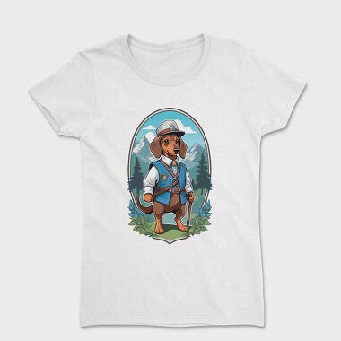 Hiking Dog, Women's T-Shirt