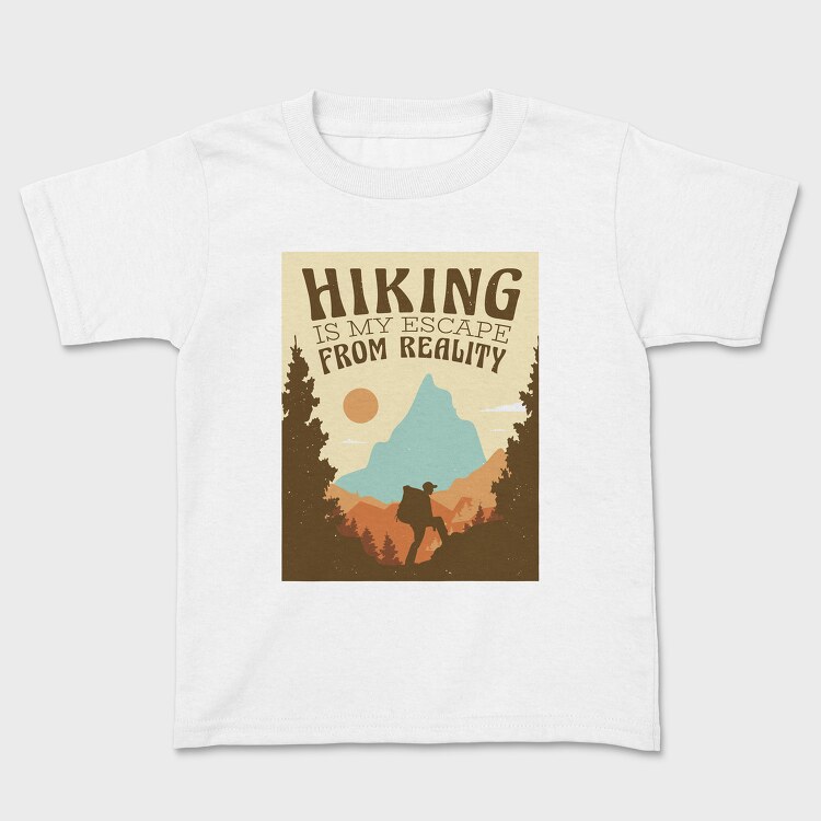 Hiking Is My Escape From Reality, Детска Тениска