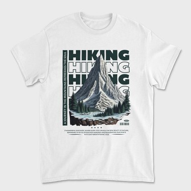 Унисекс Мъжка Тениска, Hiking Journey