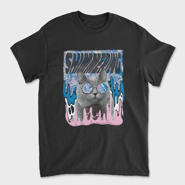 Holographic Cat, Unisex Men's T-Shirt