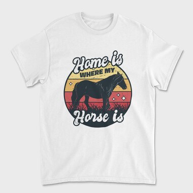 Home Horse, Unisex Men's T-Shirt